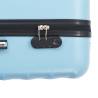 Durable Blue ABS Hardcase Trolley Set - 3 Pieces