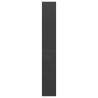 Grey Book Cabinet & Room Divider - Solid Pinewood 100x30x200 cm