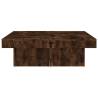 Elegant Coffee Table Smoked Oak 90x90 cm - Hipomarket UK