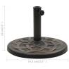 Bronze Parasol Base Round Polyresin 19 kg for Outdoor Use