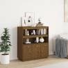 Highboard Honey Brown 100x40x108.5 cm Solid Wood Pine Colour honey brown Quantity in Package 1 