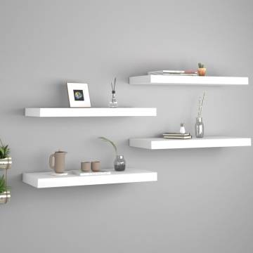 Floating Wall Shelves - Stylish & Durable 4 pcs Set | Hipomarket