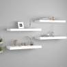 Floating Wall Shelves 4 pcs White 60x23.5x3.8 cm MDF Colour white Size 60 x 23.5 x 3.8 cm Quantity in Package 4 Number of Pieces 1 