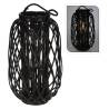 H&S Collection Lantern Reed 50x28 cm Black - Elegant Decor