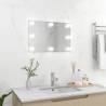 Wall Mirror with LED Lights Rectangular Glass Size 60 x 40 cm Quantity in Package 1 Model with leds 