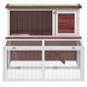 Rabbit Hutch Mocha - Spacious Solid Wood Home for Small Pets