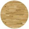 Solid Oak Wood Round Table Top - 400mm Diameter | Hipo Market