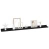 Stylish Black Wall Shelves - 4 pcs, 100x9x3 cm | HipoMarket