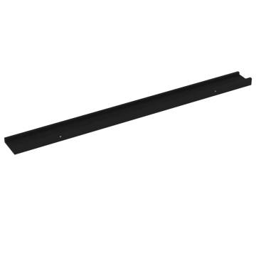 Stylish Black Wall Shelves - 4 pcs, 100x9x3 cm | HipoMarket