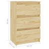 Rustic Bedside Cabinets 2 pcs - Solid Pine Wood | HipoMarket