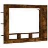 Stylish Smoked Oak TV Cabinet - 152x22x113 cm | Hipo Market