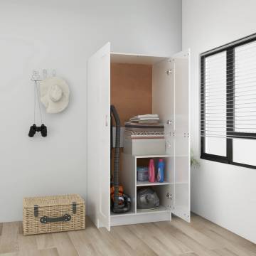 High Gloss White Wardrobe - Stylish Storage Solution