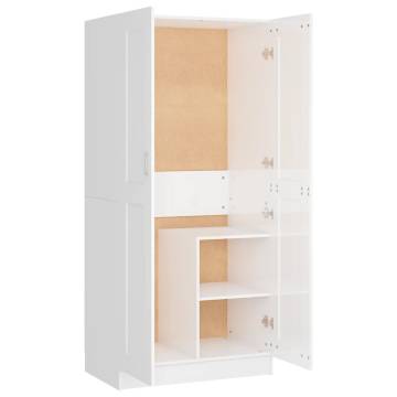 High Gloss White Wardrobe - Stylish Storage Solution