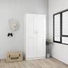 High Gloss White Wardrobe - Stylish Storage Solution