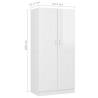 High Gloss White Wardrobe - Stylish Storage Solution