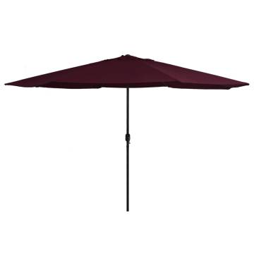 Outdoor Parasol 400 cm Bordeaux Red - Durable & Stylish Shade