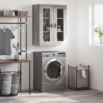 Wall Mounted Cabinet Grey Sonoma - Stylish Storage Solution