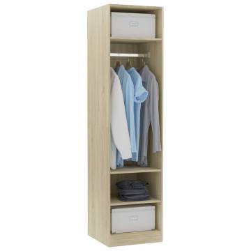 Sonoma Oak Wardrobe - Compact Design | Hipo Market