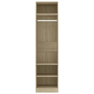 Sonoma Oak Wardrobe - Compact Design | Hipo Market