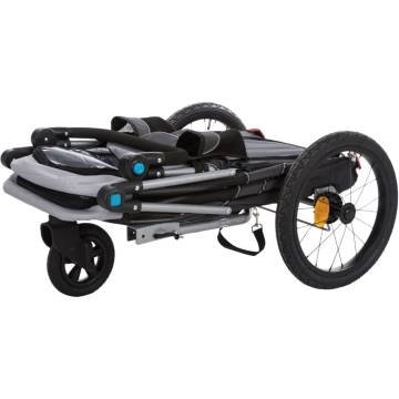 TRIXIE Dog Bicycle Trailer S Grey - Ultimate Comfort & Safety