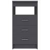 Stylish Grey Drawer Cabinet - Compact Storage Solution | HipoMarket