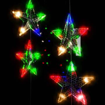 LED Star Curtain Fairy Lights - 500 Colorful LEDs & 8 Functions