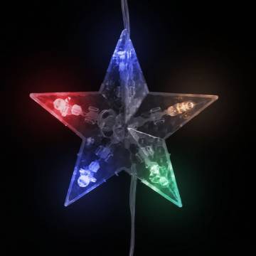 LED Star Curtain Fairy Lights - 500 Colorful LEDs & 8 Functions