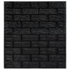 3D Black Brick Wallpaper - Self-Adhesive, 40 Pcs for Easy Install