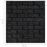 3D Black Brick Wallpaper - Self-Adhesive, 40 Pcs for Easy Install