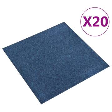 Carpet Floor Tiles Dark Blue - 20 pcs 5 m² - Hipomarket