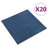 Carpet Floor Tiles 20 pcs 5 m² 50x50 cm Dark Blue Colour dark blue Number of 1 