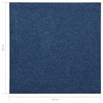 Carpet Floor Tiles Dark Blue - 20 pcs 5 m² - Hipomarket