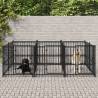 Outdoor Dog Kennel Steel 5.63 m² | Secure & Comfortable