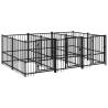 Outdoor Dog Kennel Steel 5.63 m² | Secure & Comfortable