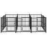 Outdoor Dog Kennel Steel 5.63 m² | Secure & Comfortable