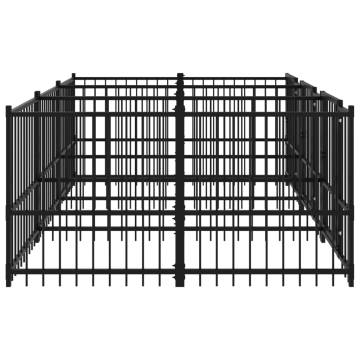 Outdoor Dog Kennel Steel 5.63 m² | Secure & Comfortable