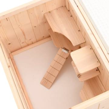 Hamster Cage 55x40x80 cm - Sturdy Solid Wood Fir Home