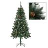 Artificial Pre-lit Christmas Tree with Pine Cones - 150 cm