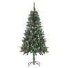 Artificial Pre-lit Christmas Tree with Pine Cones - 150 cm