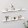 Wall Shelves 2 pcs White 100x9x3 cm Colour white Size 100 x 9 x 3 cm Quantity in Package 2 Number of Pieces 1 