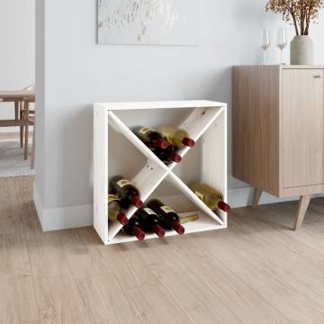 Wine Cabinet White - Solid Wood Pine | Stylish Storage Solution