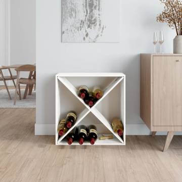 Wine Cabinet White - Solid Wood Pine | Stylish Storage Solution