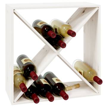 Wine Cabinet White - Solid Wood Pine | Stylish Storage Solution