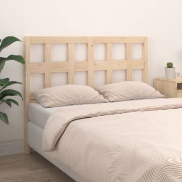 Stylish Solid Wood Pine Bed Headboard - 185.5x4x100 cm