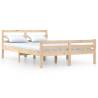 Solid Wood Bed Frame 140x200 cm - Modern & Sturdy Design