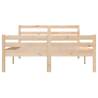 Solid Wood Bed Frame 140x200 cm - Modern & Sturdy Design