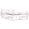 Solid Wood Bed Frame 140x200 cm - Modern & Sturdy Design