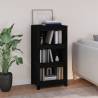 Book Cabinet Black 50x35x97 cm Solid Wood Pine Colour black Quantity in Package 1 Height 97 cm Width 50 cm 