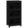 Book Cabinet Black 50x35x97 cm - Solid Pine Wood Storage