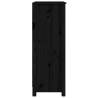 Book Cabinet Black 50x35x97 cm - Solid Pine Wood Storage